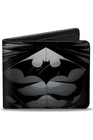 Buckle Herren Bifold Wallet Batman Faltbare Geldbörse, , 4.0" x 3.5"