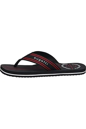 Bugatti Herren Flato Slipper, Black, 40 EU Weit