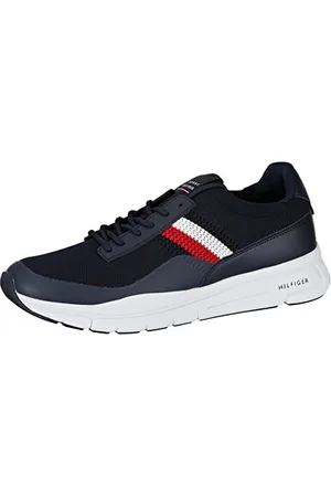 Tommy Hilfiger Herren Runner Sneaker Premium Lightweight Runner Knit Sportschuhe, Blau (Desert Sky), 43 EU