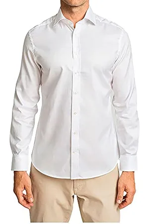 Hackett Herren Royal Ox Bc Shirt, 800white, 66 EU