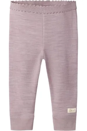 NAME IT Baby - Mädchen Nbfwyla Wool/Vis Leggings, , 80 EU