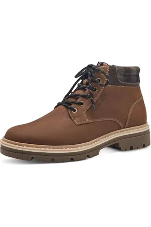 QS by s.Oliver Herren Stiefel zum Schnüren Gefüttert Vegan, Braun , 43 EU