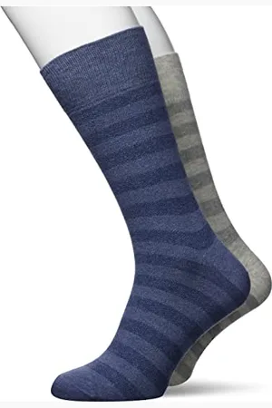 ESPRIT Socken Mesh Stripe 2-Pack Biologische Baumwolle Herren halbhoch mit Muster gestreift 2 Paar