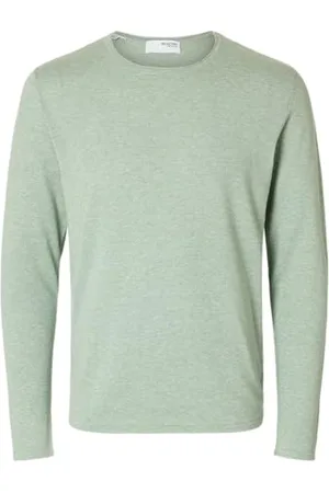 SELECTED Selected Herren Rundhals Pullover SLHROME S M L XL XXL Schwarz Grau Blau Cotton, Größe:M, Farbe: 16079774