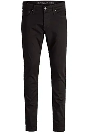 JACK & JONES Herren Jjiglenn Jjicon Jj 177 50sps Noos Slim Jeans, Black Denim, 32W 30L EU