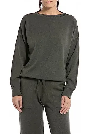 Replay Damen Pullover Elegant, (Grün), XXS