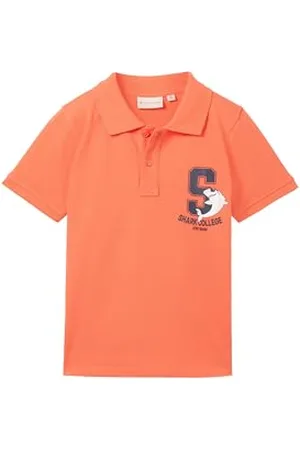 TOM TAILOR Jungen Kinder Pique Polo-Shirt mit Print, , 92/98