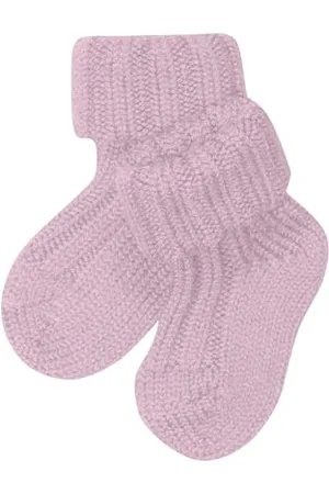 Falke Unisex Baby Socken Soft Rib Bootsock B So Wolle einfarbig 1 Paar, , 80-92