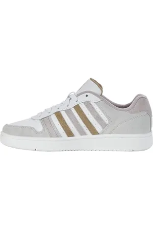 K-Swiss Damen Court Sneaker, White/Ashes of Roses/Cornstalk, 41.5 EU