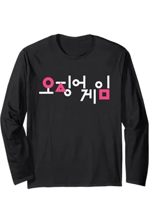 Squid Game Korean Logo Langarmshirt