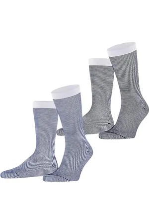 ESPRIT Herren Socken Allover Stripe Multipack M So Baumwolle gemustert 2 Paar, , 39-42