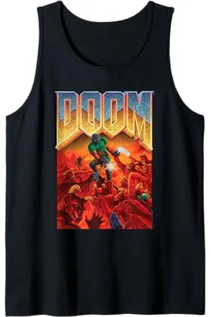 DOOM 1993 Video Game Cover Art Tank Top
