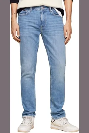 Tommy Hilfiger Herren Jeans Straight Denton Straight Fit, Blau (Amston Blue), 30W / 34L