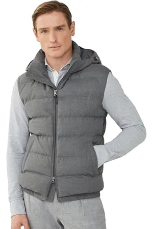 Hackett Herren Flannel Mix Gilet Jacke, , XL