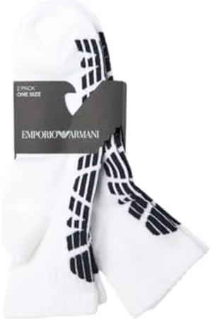Emporio Armani Herren Sport Sponge 2-Pack Inside 2ER-Pack Kurze SOCKEN, , One Size