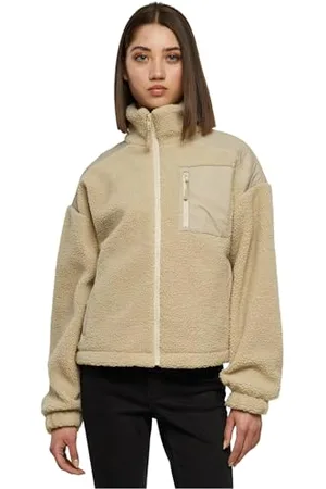 Urban classics Damen TB6068-Ladies Sherpa Mix Jacket Jacke, , 5XL