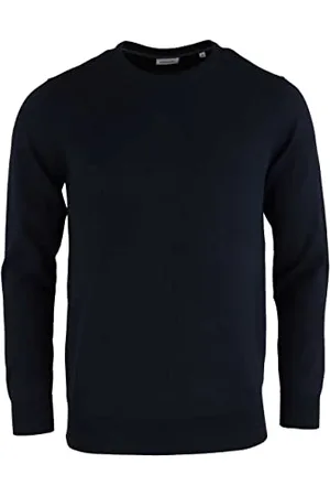 Seidensticker Herren Pullover - Regular Fit - Pullover - Rundhals - Langarm - 100% Baumwolle, , M