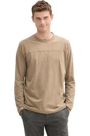 TOM TAILOR Herren Longsleeve mit Ziernaht, , M