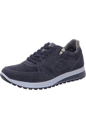 ARA Herren MATTEO Low-cut Sneaker, BLUE,GRIG.SCURO , 45