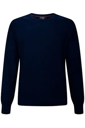 Hackett Herren Textured Bamboo Crew Pullover, , S