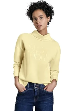 Street one Silk-Look Shirt mit Wording