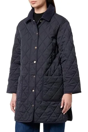 GANT Damen Quilted Coat with Cord Details Mantel, , X-Large