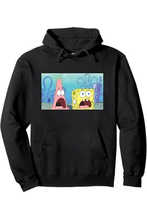 Spongebob Surprised SpongeBob & Patrick Faces Pullover Hoodie