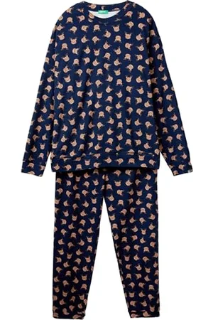 Benetton Herren Pig(Maglia+Pant) 38dk4p02l Pyjamaset, , XL