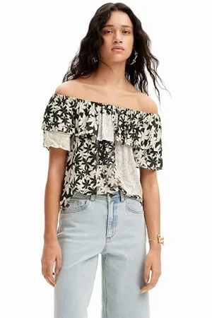 Desigual BLUS_ANAÏS, 1021 Blanco ROTO, M