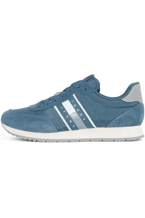 Tommy Hilfiger Herren Runner Sneaker Sportschuhe, Blau (Ocean Storm), 41