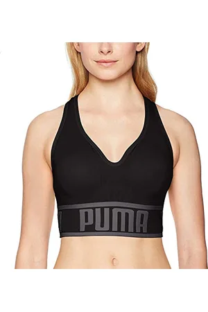 PUMA Damen Seamless Bra Sport-BH, Undurchsichtige, Schwarz, X-Large