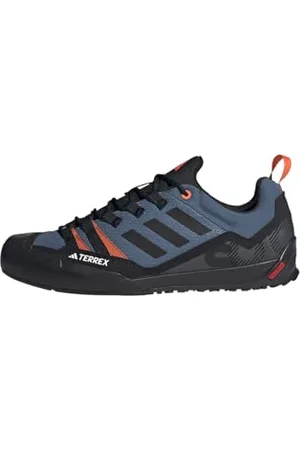 adidas Unisex Terrex Swift Solo 2.0 Hiking Shoes Wanderschuhe, Wonder Steel/Core Black/Orange, 44 2/3 EU