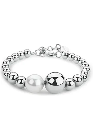 Brosway Armband Perfect für Damen aus 316L-Edelstahl und Muschelperle, Karabinerverschluss, Größe: 20 cm, BPC11