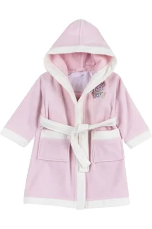 chicco Kinder Bademantel für Jungen und Mädchen, Aus Weichem Frottee 100% Baumwolle, mit Kapuze und Gürtel, Designed in Italy