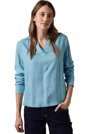 CECIL Damen B345031 Bluse Mit Folienprint, , XXL EU