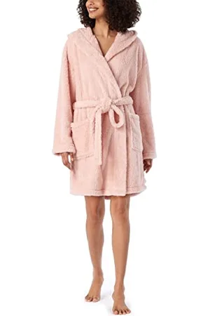 Schiesser Damen Kuschelig Und Warm Mit Kapuze - Teddy Fleece Bademantel, , S EU