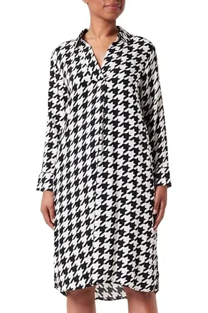 QS by s.Oliver Midi Kleid mit Allover Print