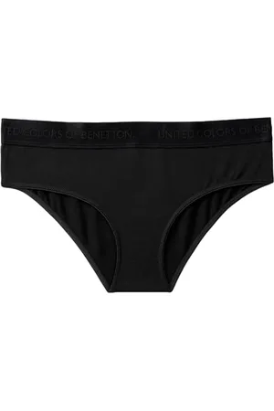 Benetton Damen Slip 3OP81S01L Funktionsunterwäsche, , XS
