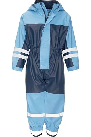 Playshoes Unisex Kinder Regen-anzug Mit Fleece-futter Warmer Wasserdichter Matschanzug Regenbekleidung, , 98 EU