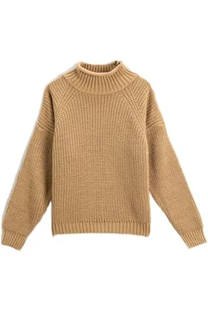 Koton Girls Basic Half Turtle Neck Knit Sweater