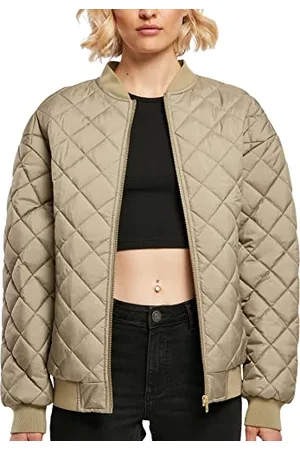 Urban classics Damen Ladies Oversized Diamond Quilted Bomber Jacket, , XL EU
