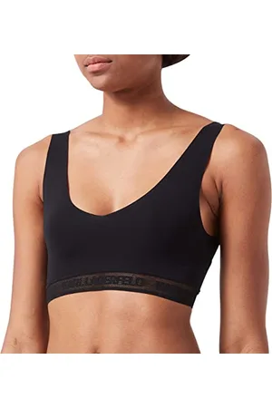Karl Lagerfeld Damen Ultralight Logo Bralette (2er Pack) S