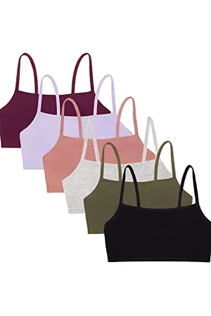 Fruit Of The Loom Damen Spaghetti Strap Cotton Pullover Bra Value Pack Sport-BH, Undurchsichtige, , 70 (6er