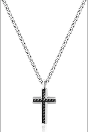 Brosway Halskette Mann mit Symbol Kreuz aus Edelstahl | Kollektion BACKLINER - BBC01