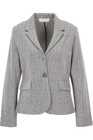 Marc O’ Polo Marc OߴPolo Damen Jerseyblazer mit Reverskragen Fischgrät-Muster, Mehrfarbig (Multi), 46