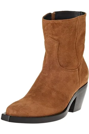 Pinko Damen Mozart Texano Suede Westernstiefel, , 35 EU