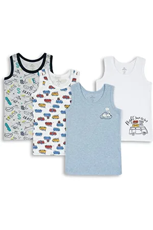 chicco Unterhemd Set aus Baumwolle, Unterwäsche Jungen, , 2 jahre (pack of 4)