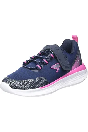 KangaROOS KQ-Fleet II EV Sneaker, dk Navy/Daisy pink, 32 EU