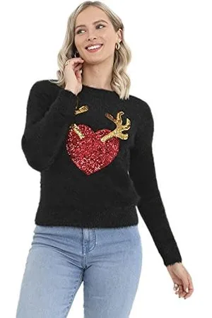 Brave Soul Damen LKX555RENHEARTA Pullover, , XS