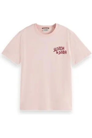 Scotch&Soda Damen T-Shirt Front Back Artwork Regular T-Shirt, ,XS
